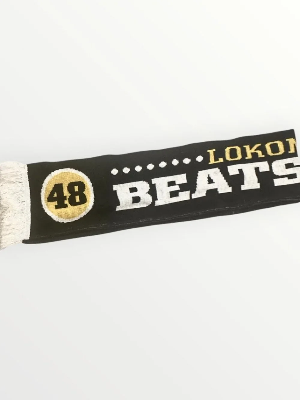 Beatsteaks Lokomotive 48/49 Scarf Unisex Fringe Black & Yellow 48 & 49 7inx60in